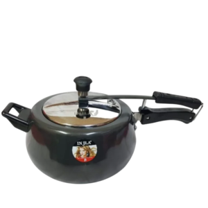 injla black hard anodised pressure cooker 5 ltr