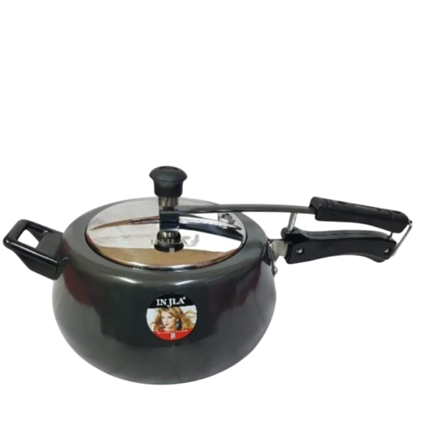 injla black hard anodised pressure cooker 5 ltr